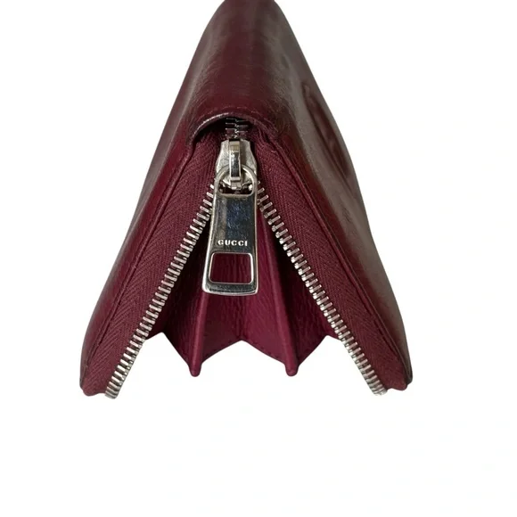 GUCCI Soho Leather Zip Around Wallet Cherry - Picture 12 of 14